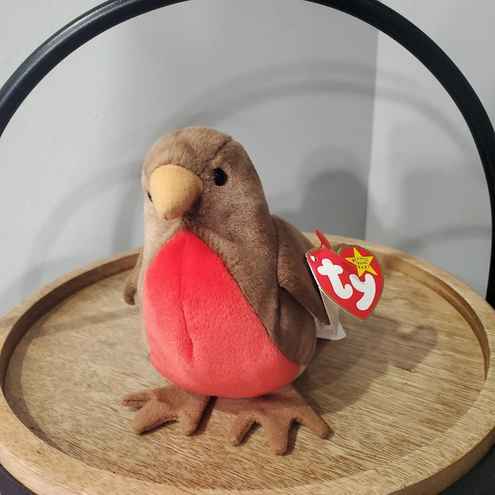 TY EARLY THE ROBIN BIRD BEANIE BABY RETIRED 1997 /ERROR